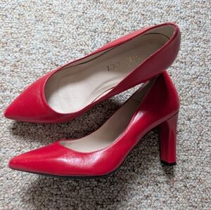 Sesto Meucci Leather Red Heel